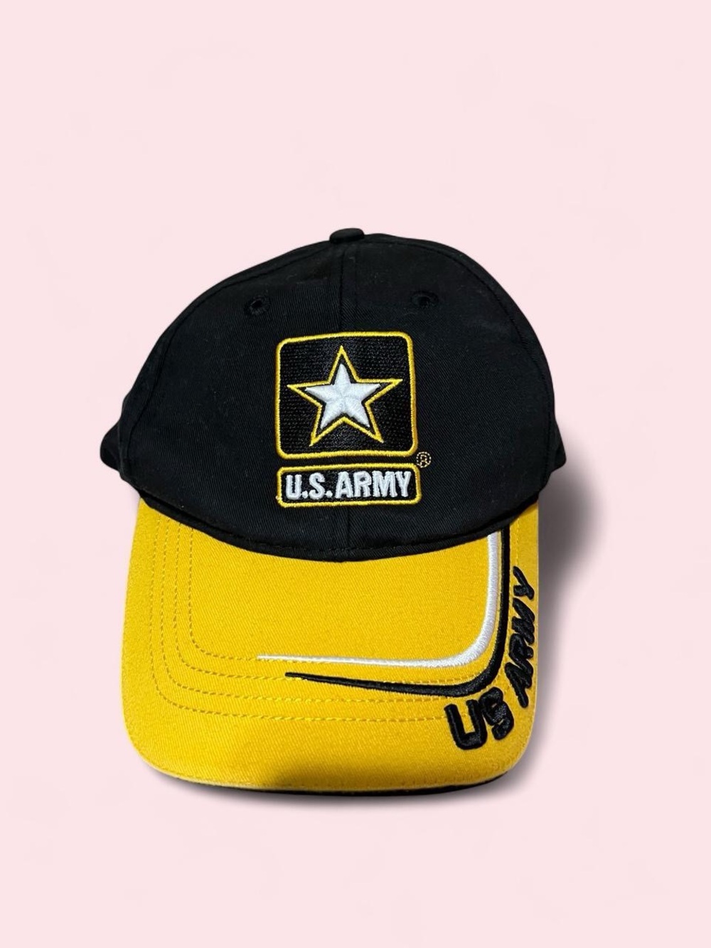 U.S. Army Black and Yellow Baseball Cap